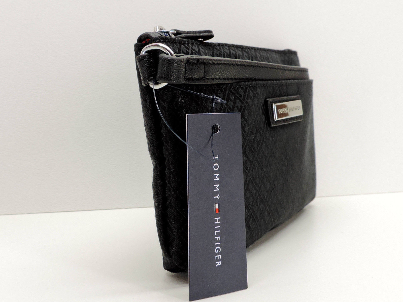 Miniatura Bolsa Tommy Hilfiger Original Carteira Alça De Mão Preta