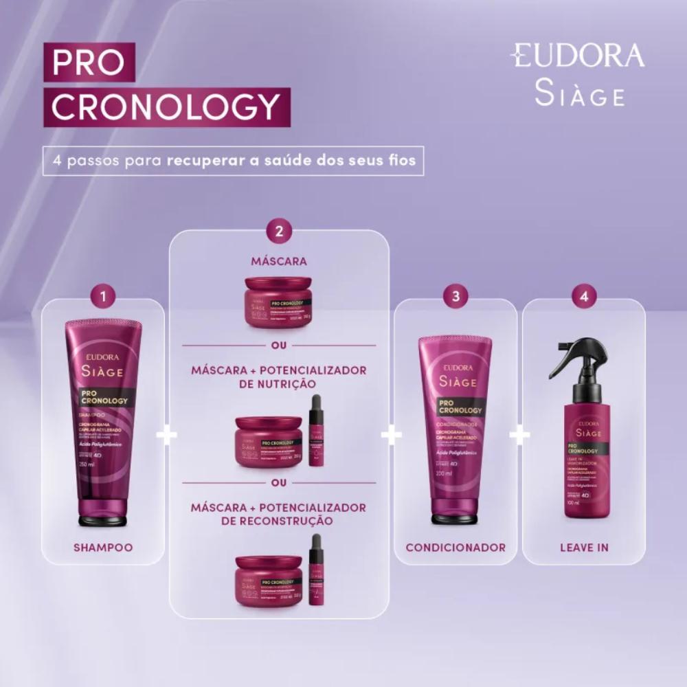 Miniatura Shampoo Eudora Siàge Pro Cronology Curvas 250Ml