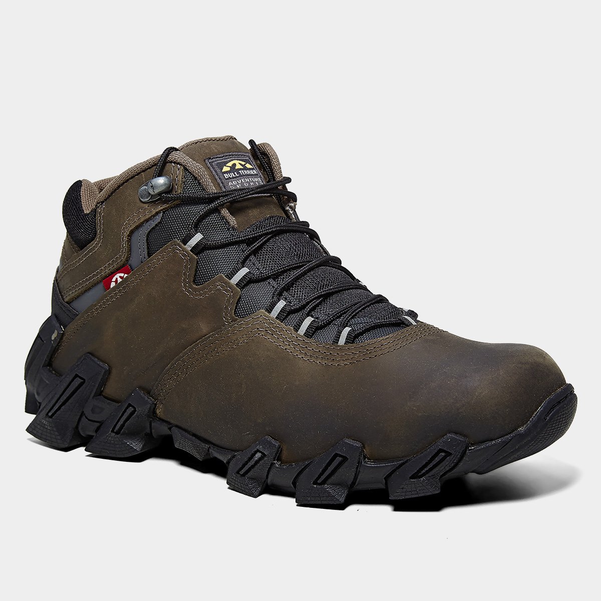 Miniatura Bota Couro Bull Terrier Axis Masculina Marrom Escuro - 43