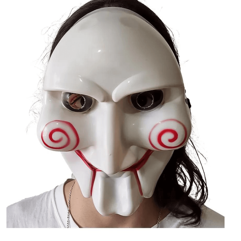 Miniatura Máscara De Terror Jig Saw Jogos Mortais Acessório Fantasia
