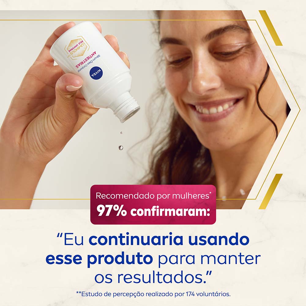 Sérum Óleo Corporal Antiestrias Nivea - Luminous 630 Pele Uniforme 100ml