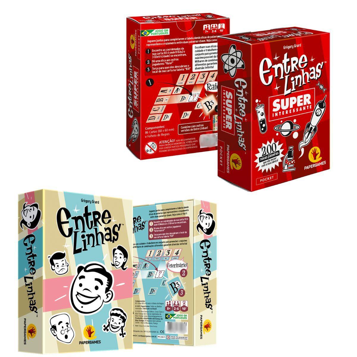 Miniatura Conjunto 2 Jogos De Cartas Entre Linhas E Pocket