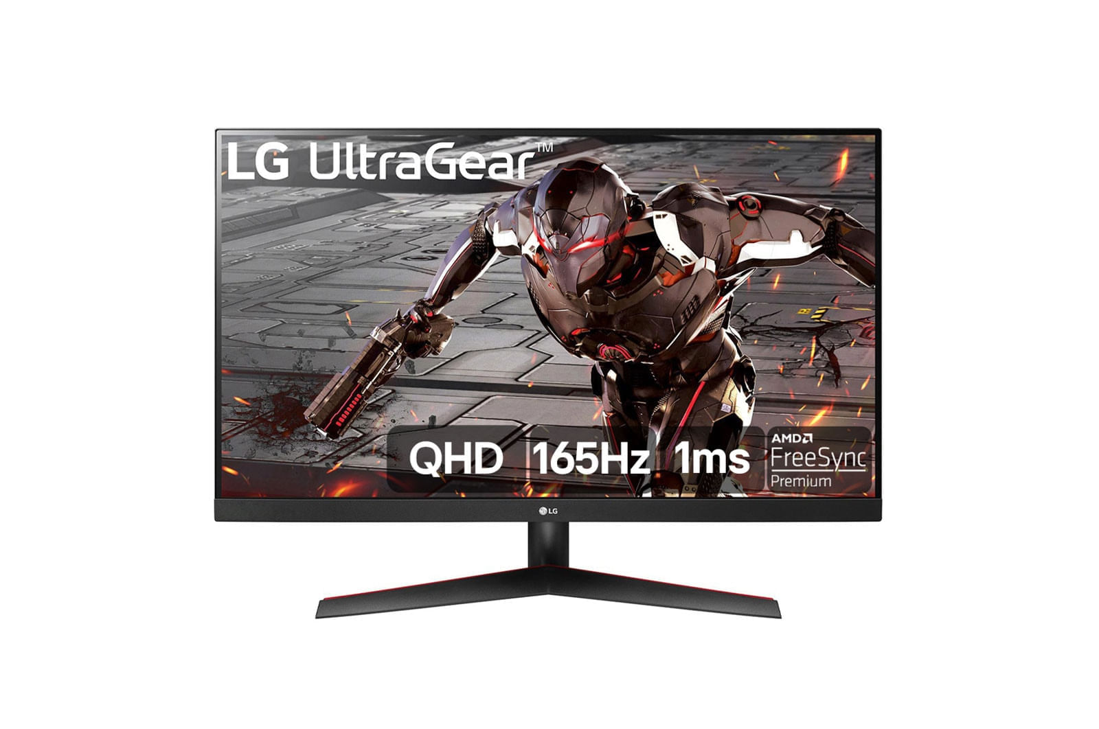 Miniatura Monitor Gamer LG UltraGear 31,5'' QHD 2560x1440 165Hz 1ms (MBR) HDR10 HDMI AMD FreeSync 32GN600-B