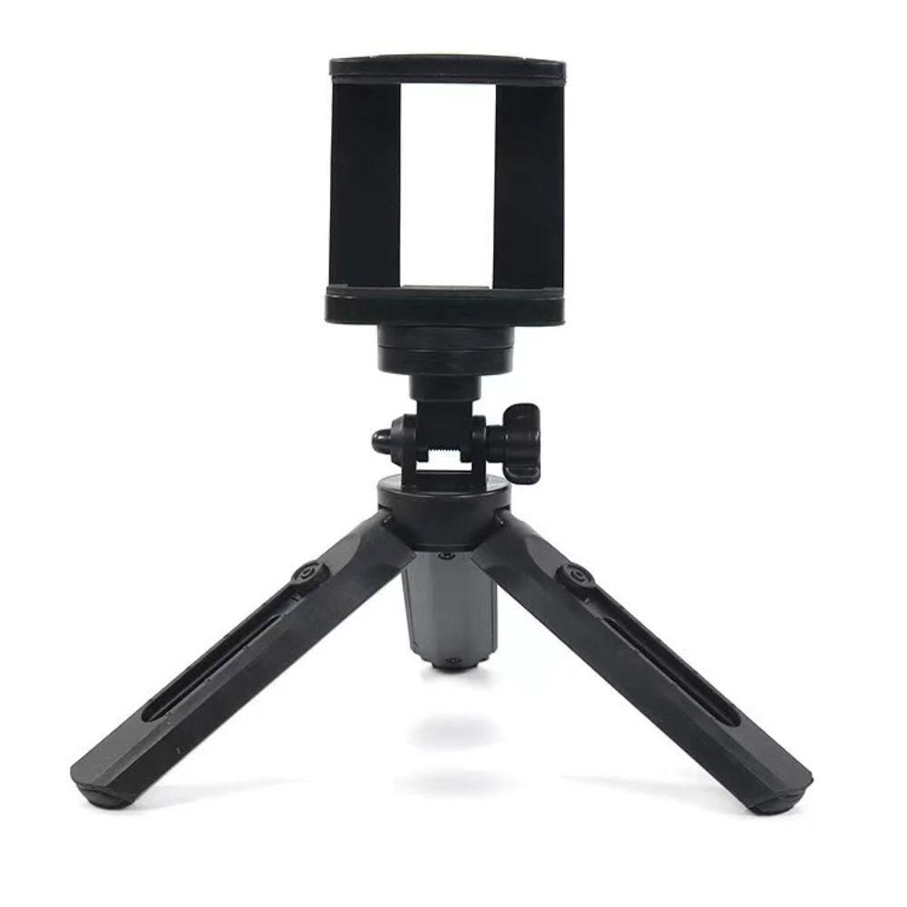 Miniatura Suporte De Mini Tripé De Mesa 360° Ajustável Para Telefones Celulares, Câmeras E Gopro