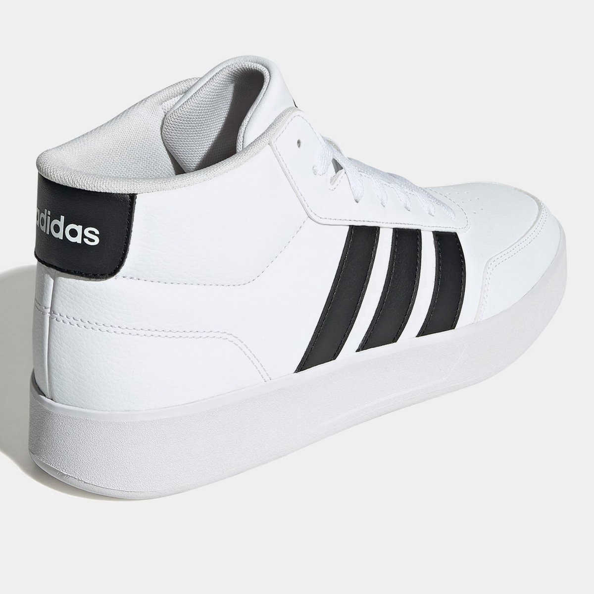 Miniatura Tênis Adidas Breaknet Mid Masculino Branco+Preto - 37