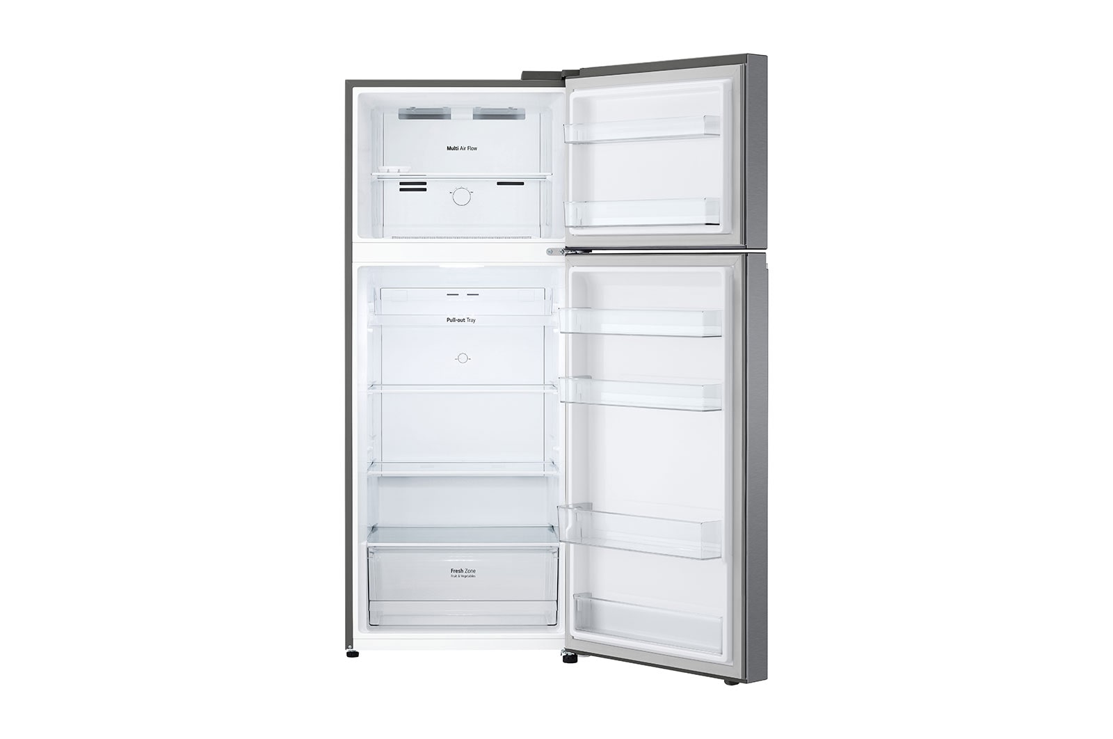 Geladeira LG Frost Free Inverter 395L Duplex Cor Platinum Inox (GN-B392PQD) - 220V
