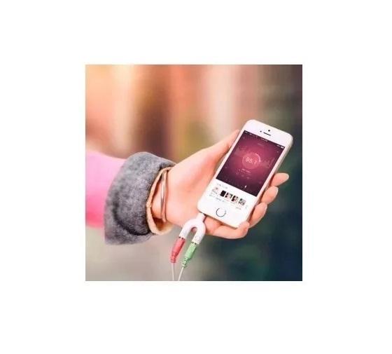 Miniatura Adaptador P2/P3 Para Fone E Microfone Em Smartphones
