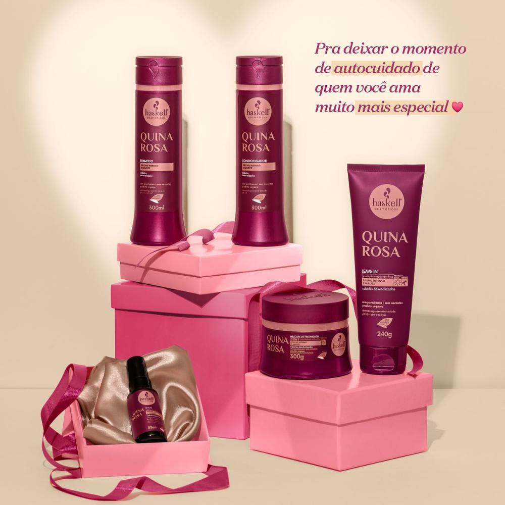 Quina Rosa Haskell Shampoo, Condicionador E Máscara 300Ml/G