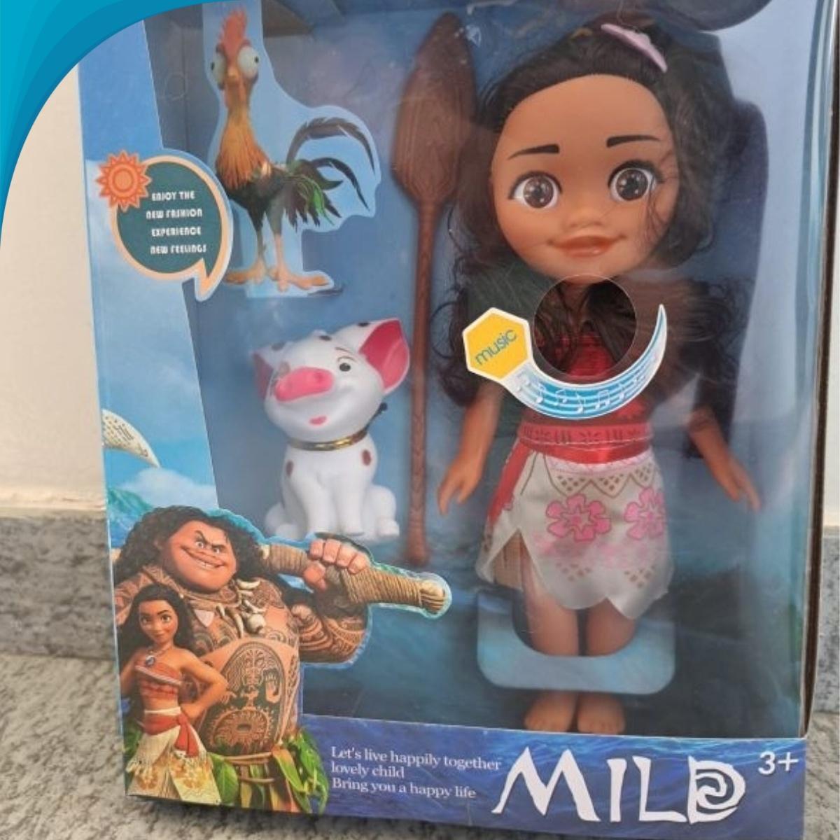 Princesa Moana Boneca Articulada Super Interativa Crianças E