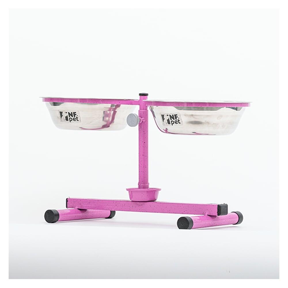 Miniatura Comedouro Premium Antiformiga Inox Rosa - 1,8 Litros