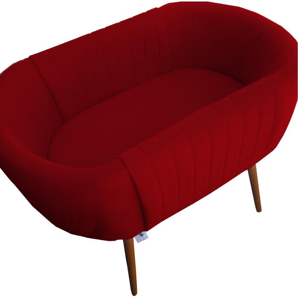 Miniatura Mini Berço Moises Suede Vermelho D'classe Decor