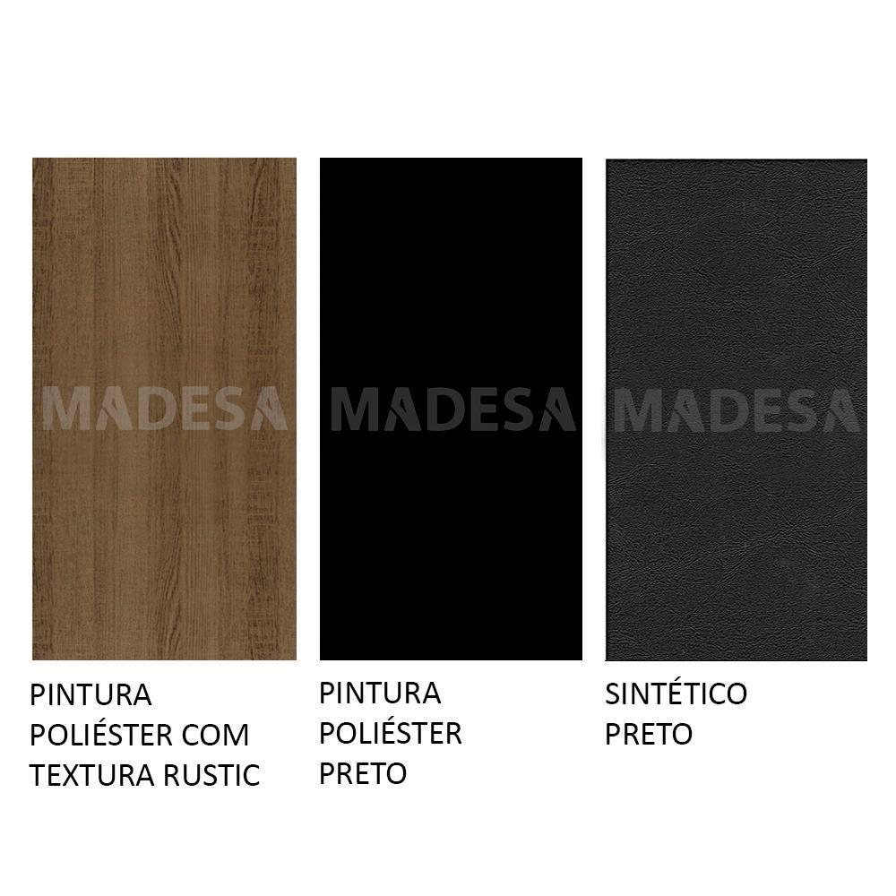 Miniatura Conjunto Sala de Jantar Talita Mesa Tampo de Madeira com 4 Cadeiras Madesa