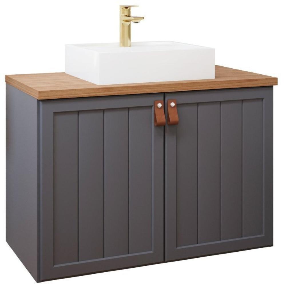 Miniatura Gabinete para Banheiro 60cm com Espelheira Brisa Espresso Móveis Titanium