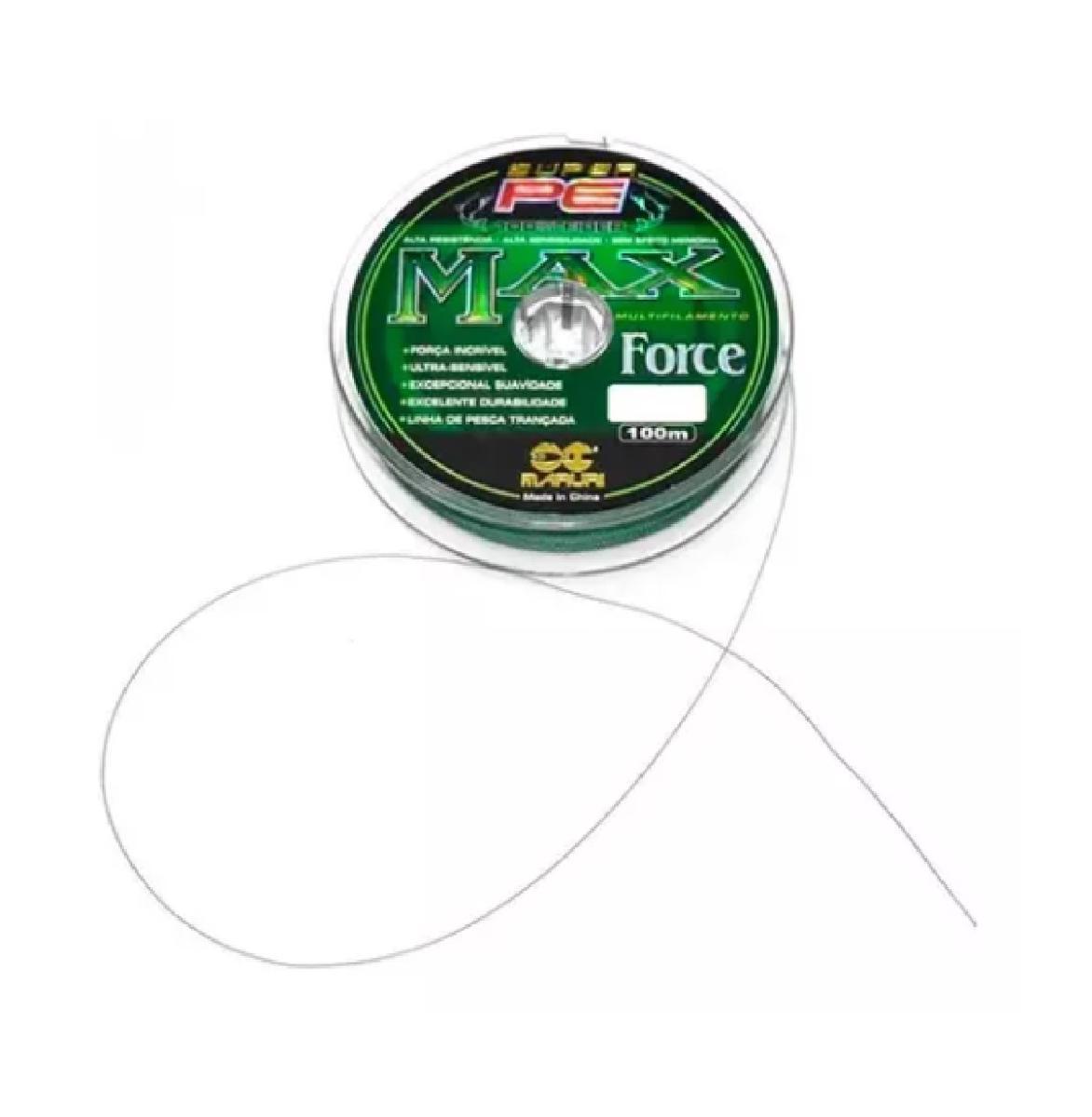 Miniatura Linha Pesca Multifilamento Maruri Max Force 4X 0.35Mm - 100M