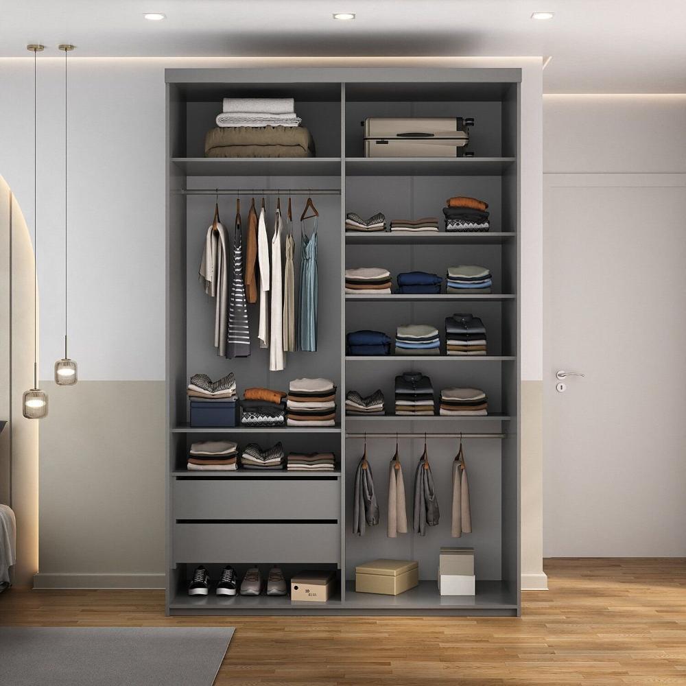 Miniatura Closet Solteiro 100% Mdf 139,5cm 2 Gavetas Moutier Urbi