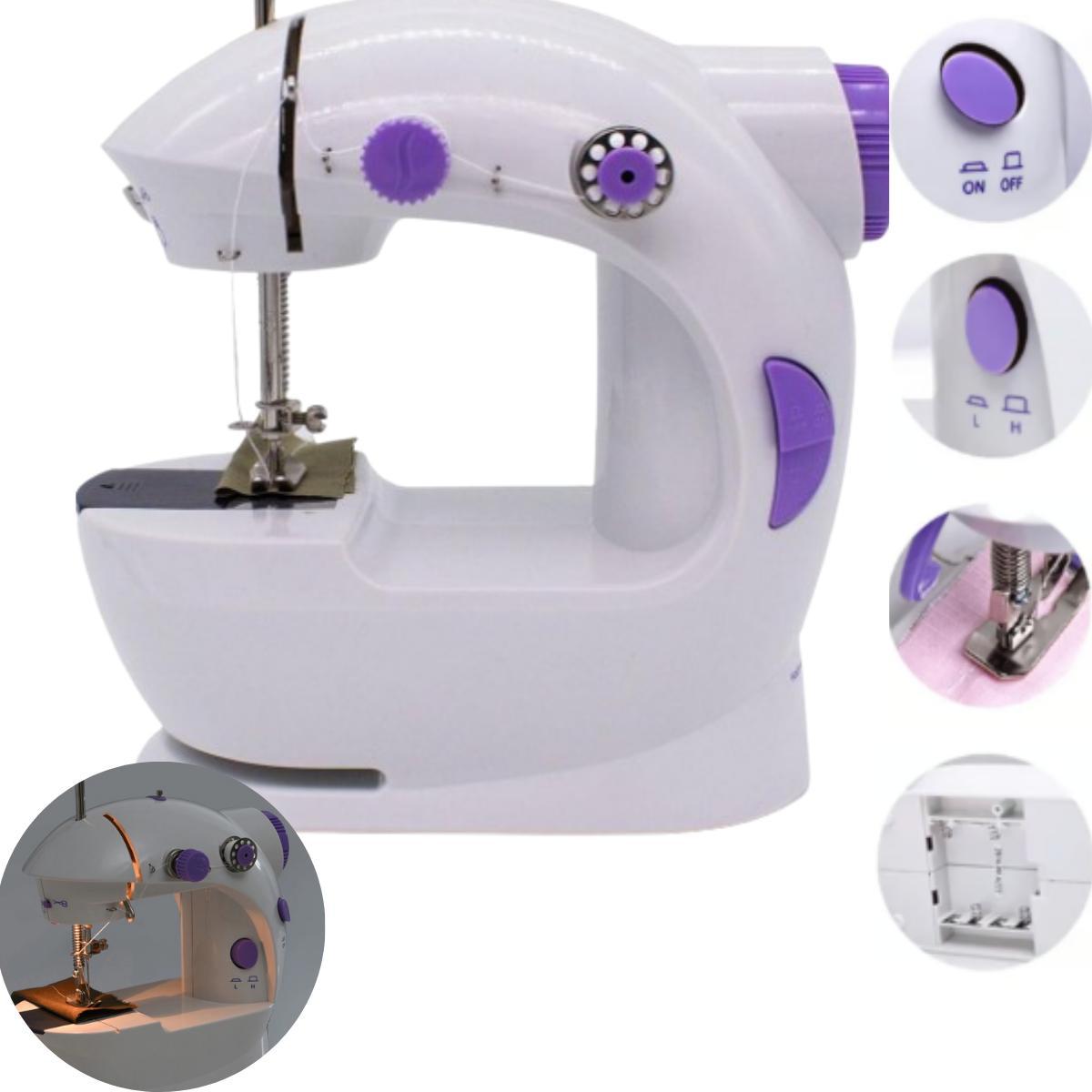 Miniatura Máquina De Costura Compacta Mini Para Pequenos Reparos
