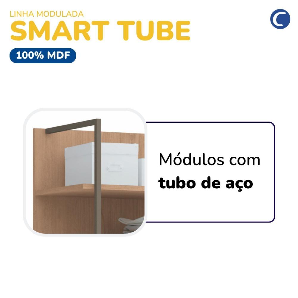 Módulo Prateleiras Guarda Roupa Closet Modulado Níquel