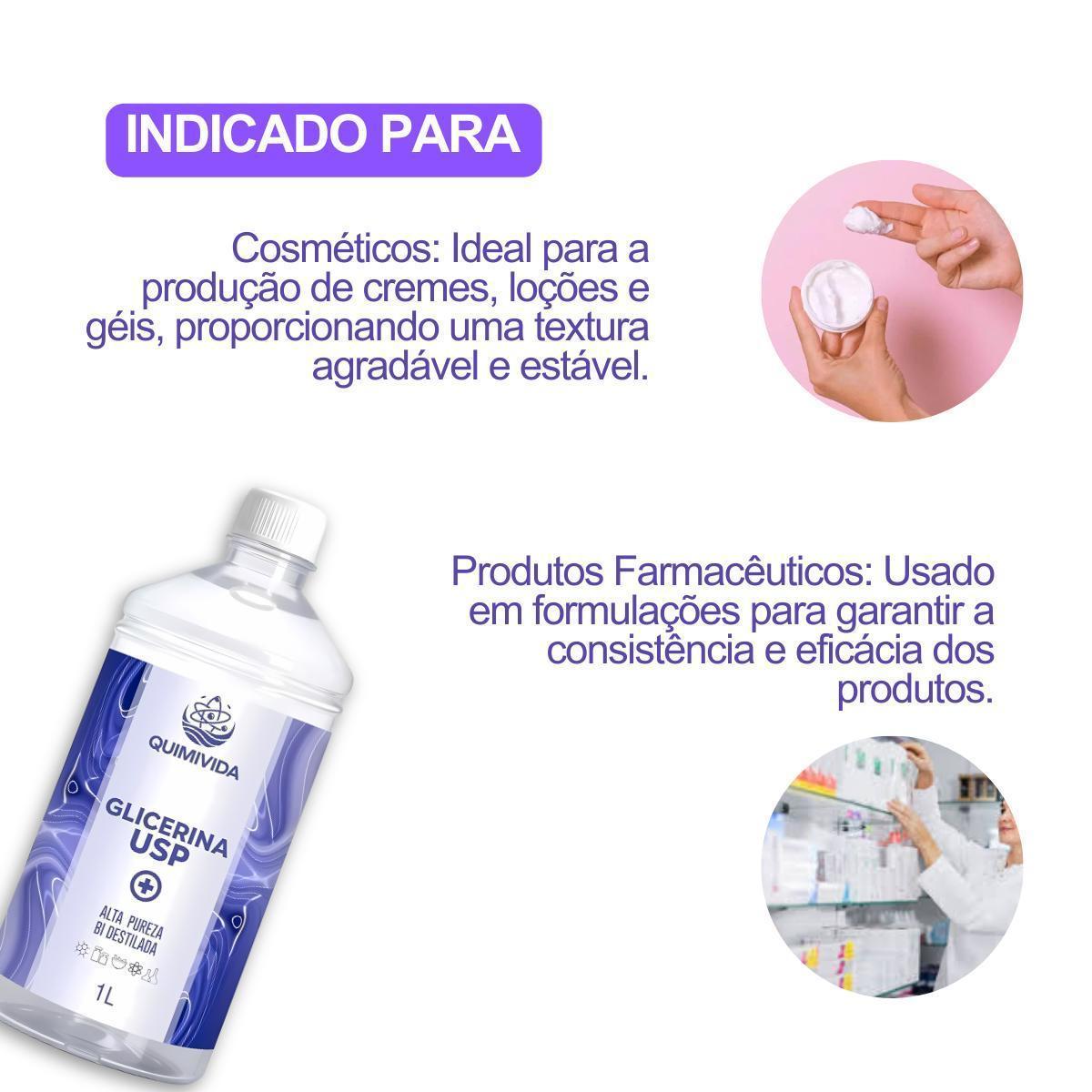Miniatura Glicerina Usp 1L Produção De Sabonetes E Produtos De Higiene