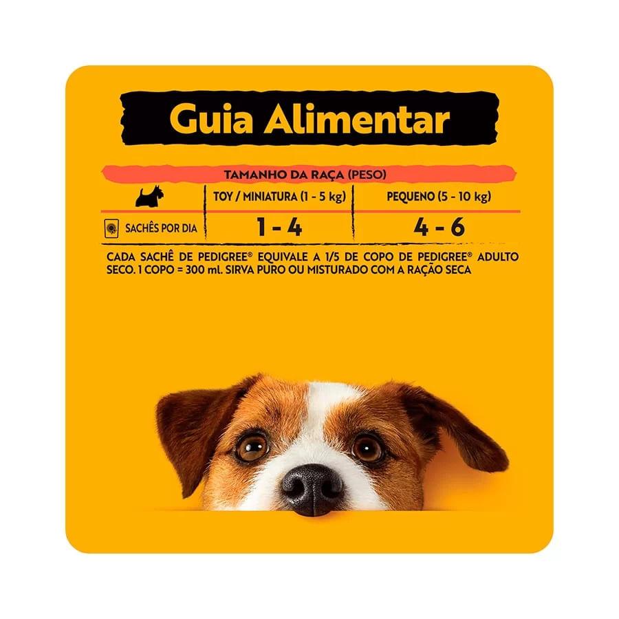 Ração Úmida Pedigree  Sachê Cordeiro ao Molho para Cães Adulto Raça Pequena 100g