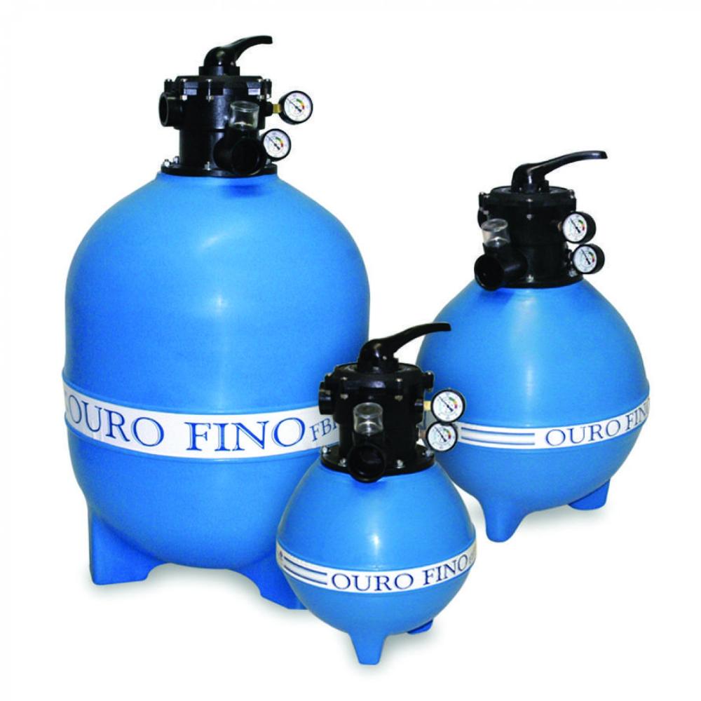 Miniatura Filtro para Piscina FBP-36 para Bomba 1.1/2 CV Ouro Fino Azul