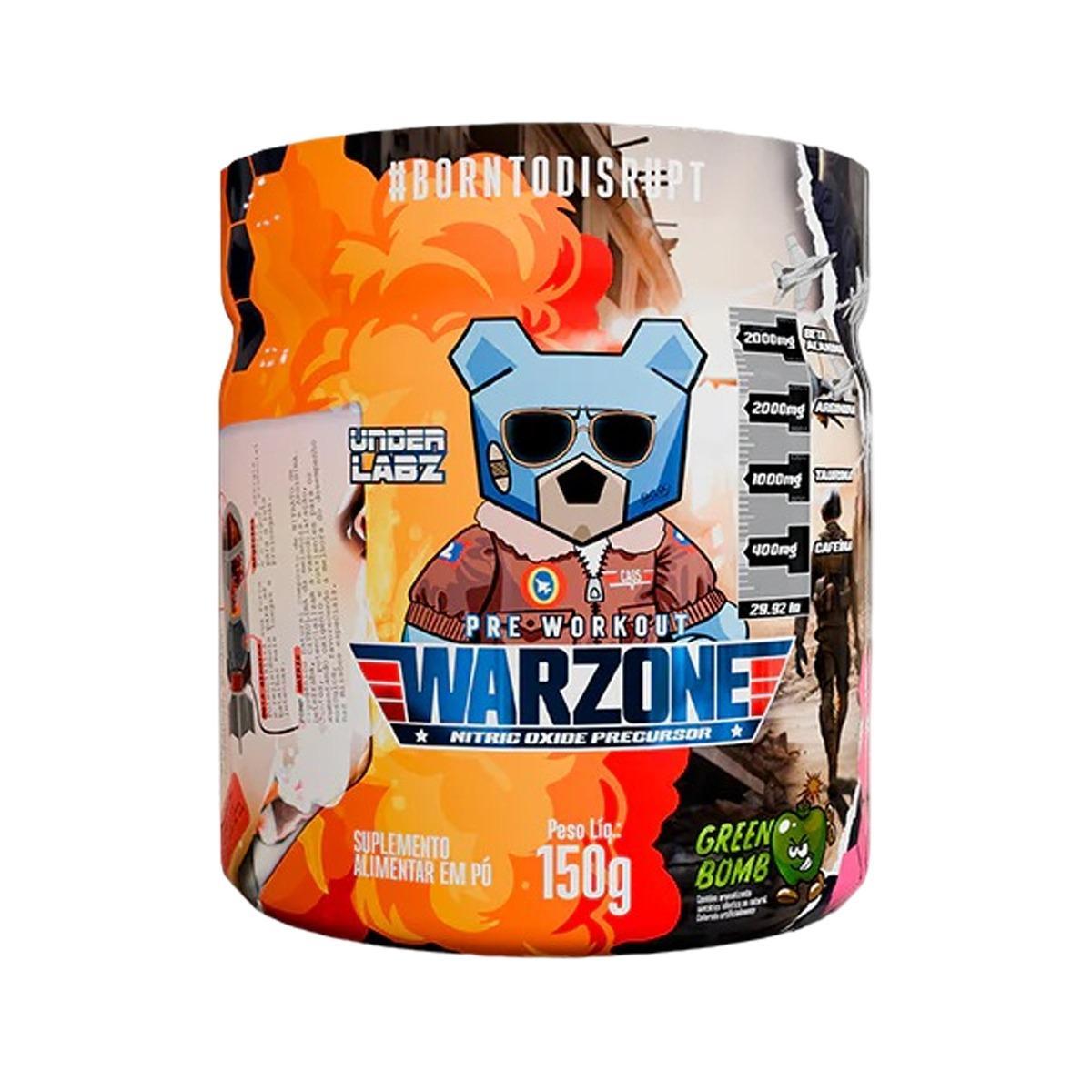 Miniatura Pré Treino Warzone Sabor Green Bomb 150G Under Labz