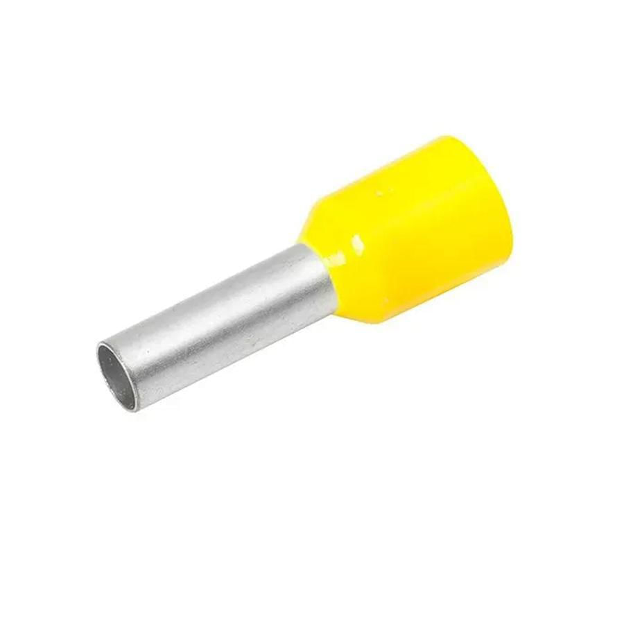 Miniatura Terminal Ilhós Tubular 6,0Mm² 36A Amarelo 50 Peças Decorlux