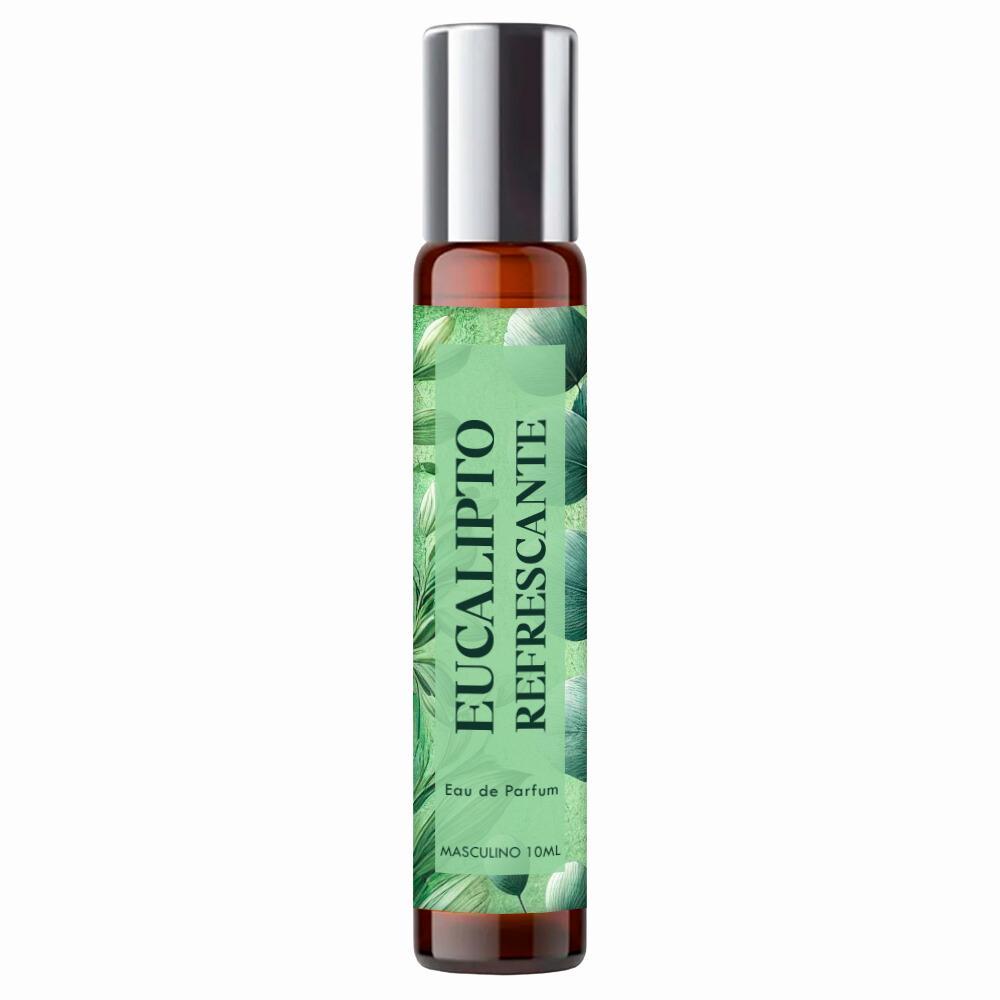Miniatura Perfume Roll On Eucalipto Refrescante Masculino 10Ml Natural