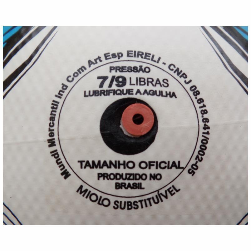 Miniatura Bola Futebol Futsal Topper Slick Oficial Azul + Inflador