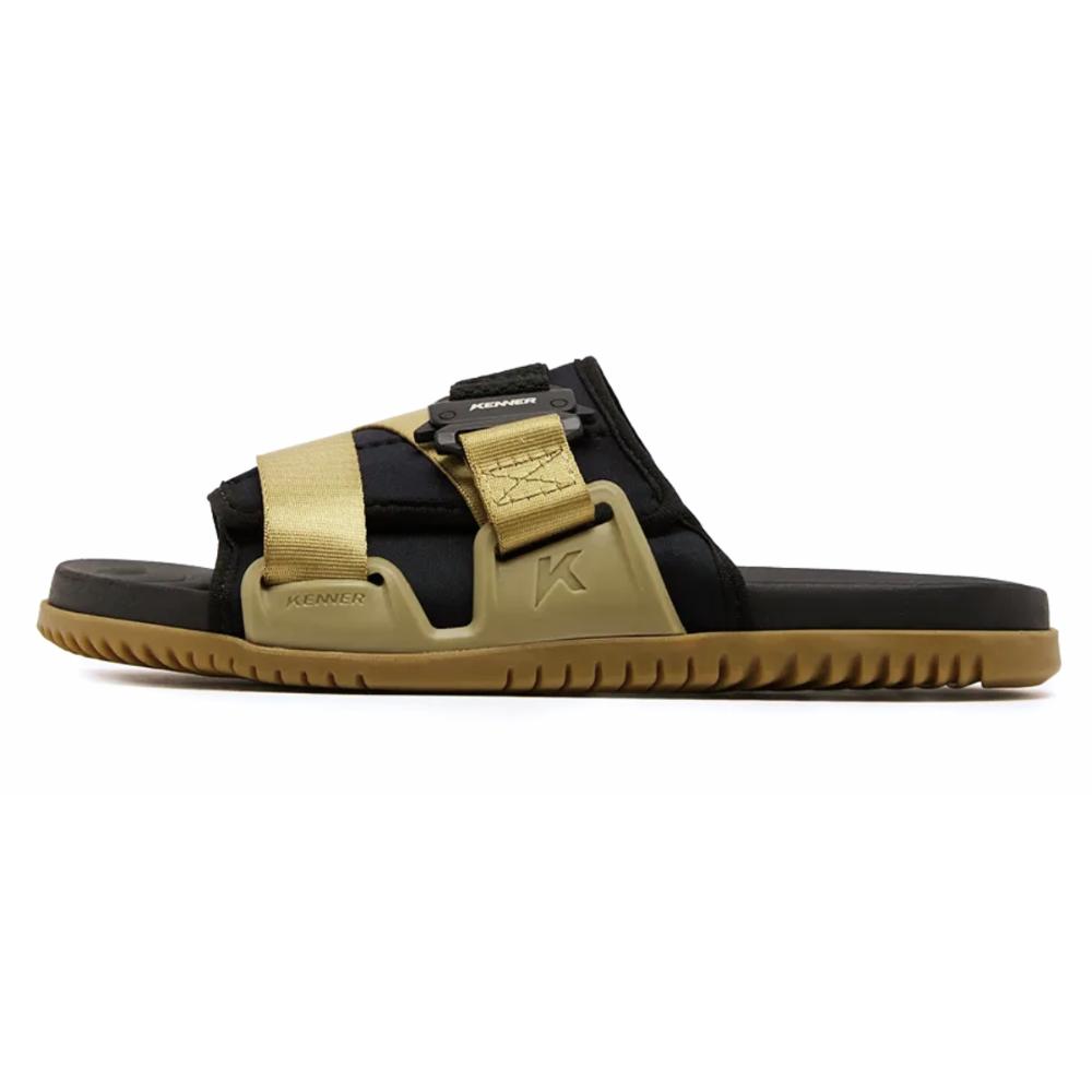 Miniatura Chinelo Slide Kenner Hyper-Z Fit BEGE/PRETO - 38