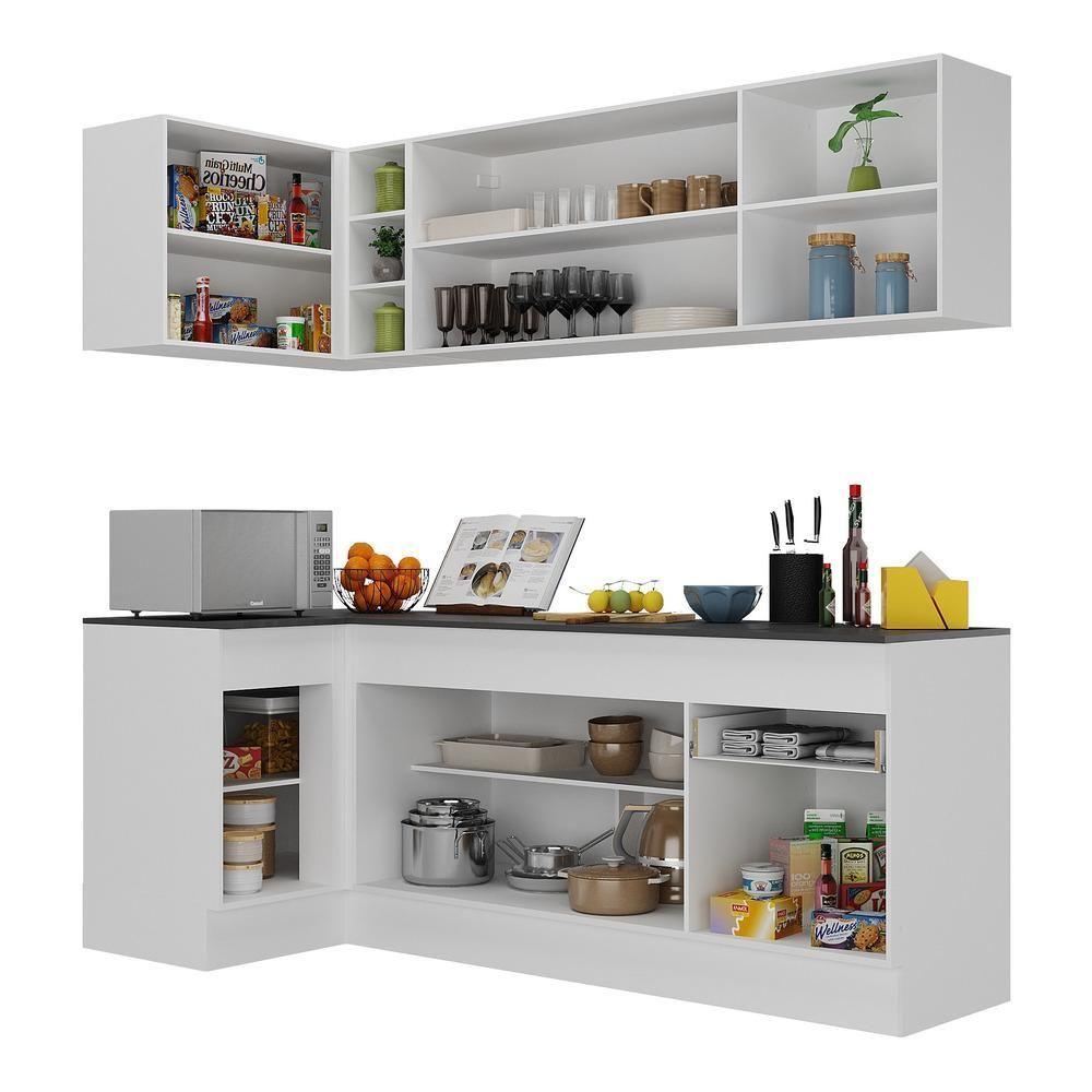 Miniatura Armário De Cozinha Compacta De Canto Mp2093.891 Branco