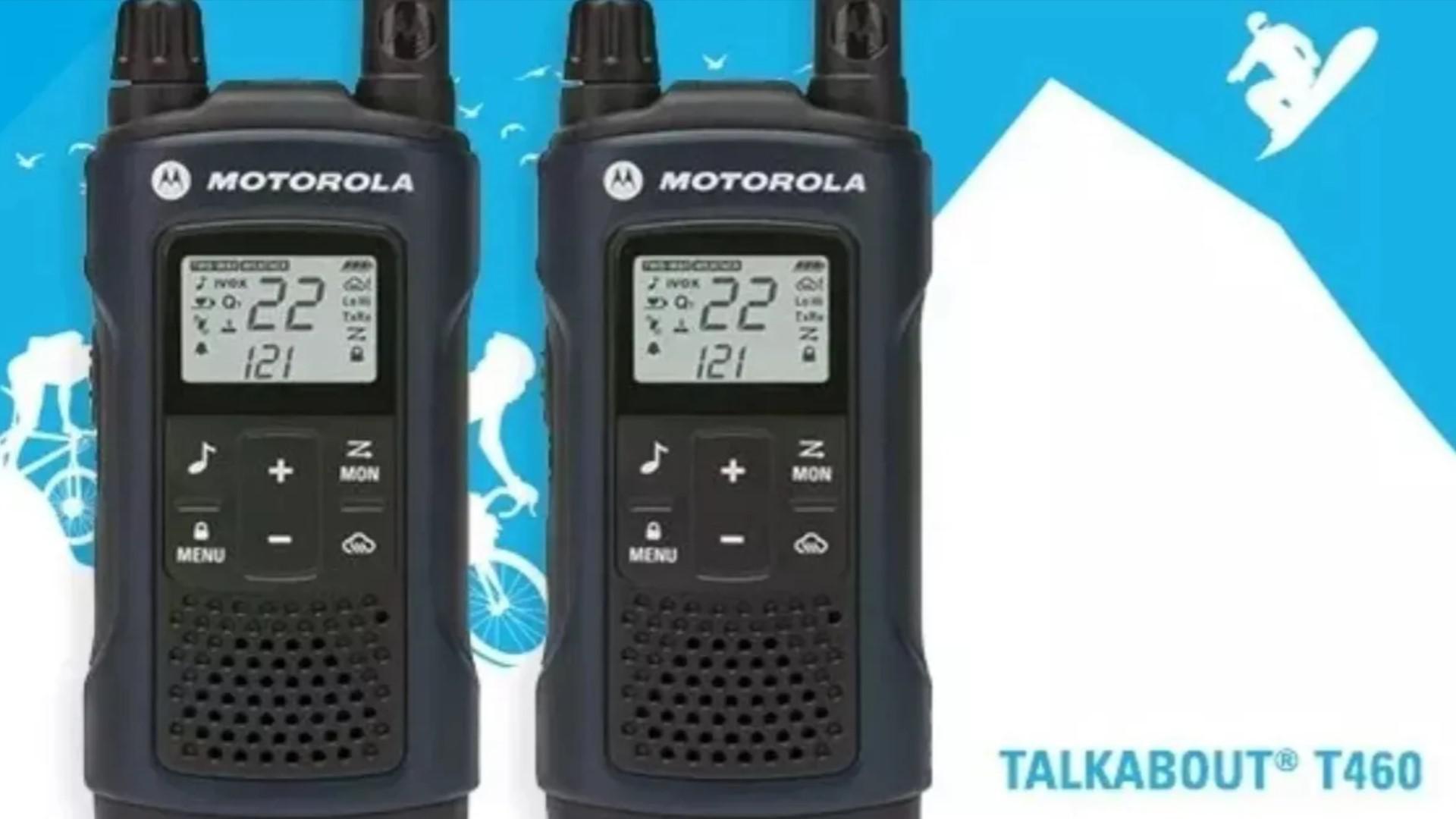 Miniatura Talkabout Motorola T460 Walk Talk Radio Comunicador 56Km