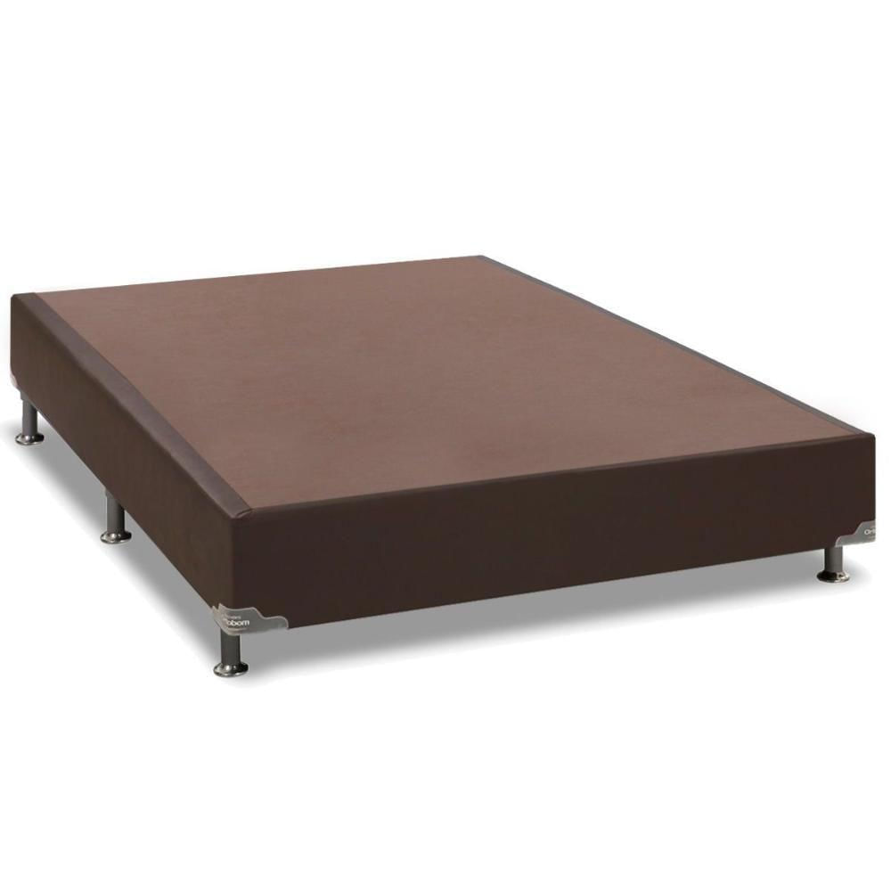 Miniatura Cama Box Base Casal Americana Courano Brown (138x188x23) - Ortobom