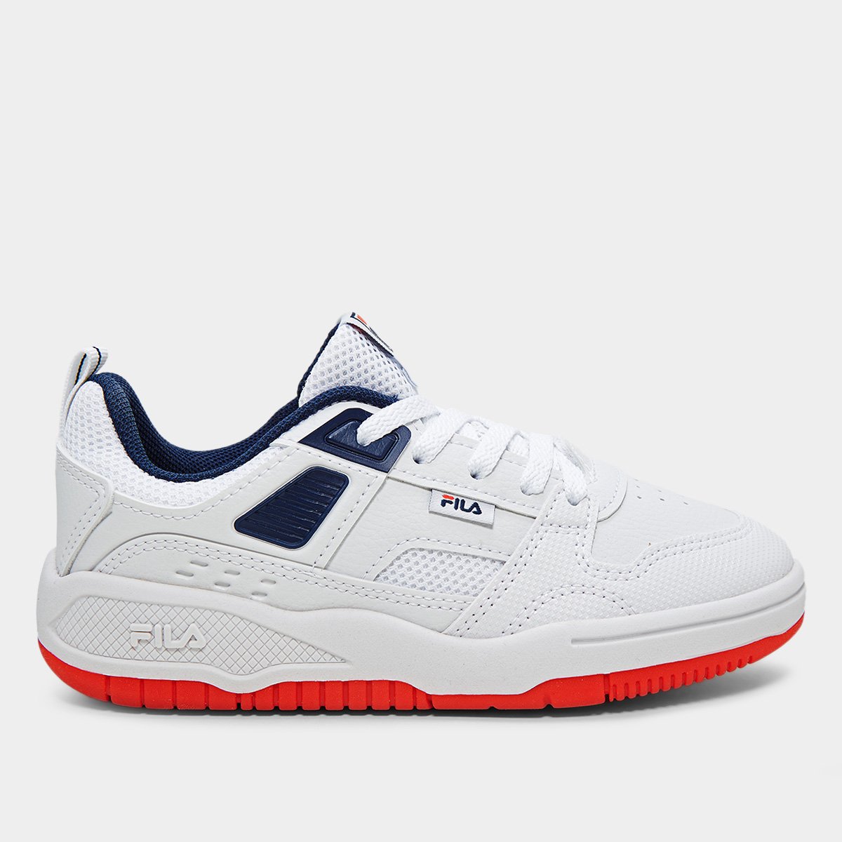 Miniatura Tênis Infantil Fila Corda Branco+Marinho - 29
