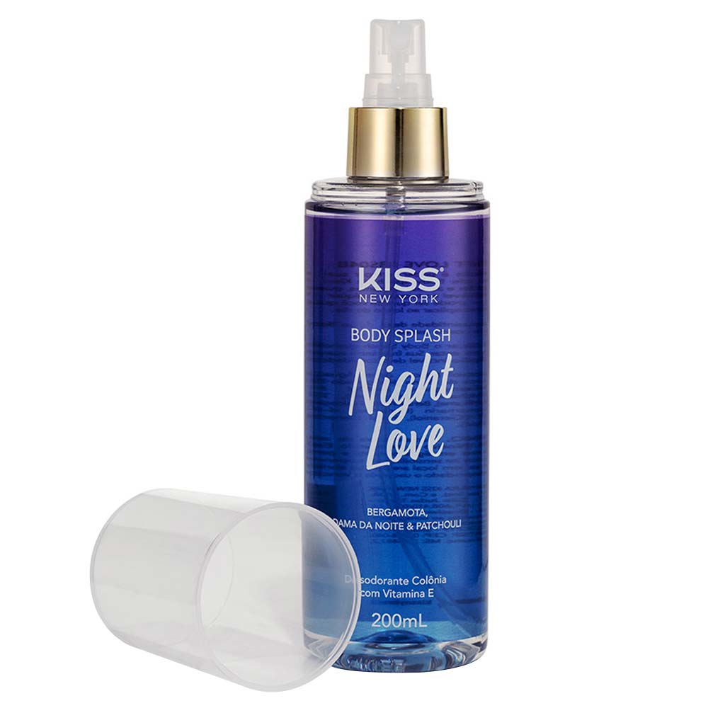 Miniatura Body Splash Night Love Kiss New York Perfume Corporal 200ml