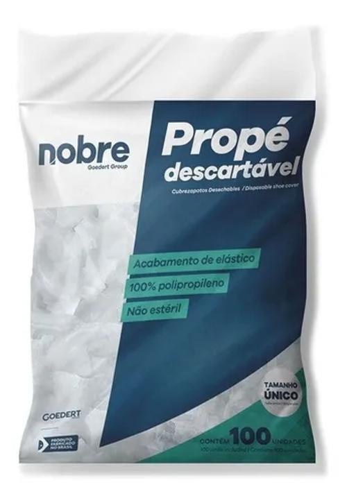 Miniatura Protetor De Pé Propé Sapatilha Descartável 1000 Un Anvisa Branco - Kit - 1000 Unidades