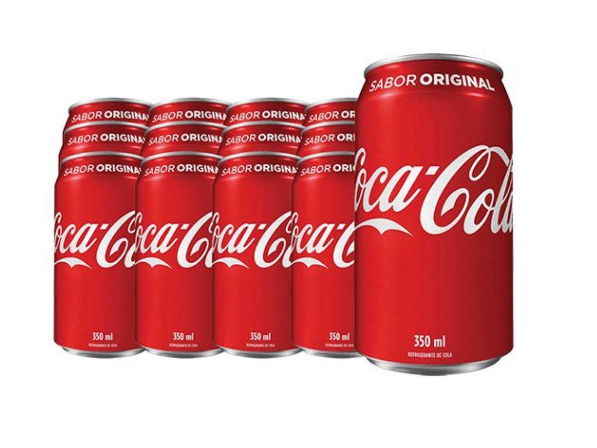 Miniatura Coca Cola Lata 350Ml - Fardo Com 12 Unidades