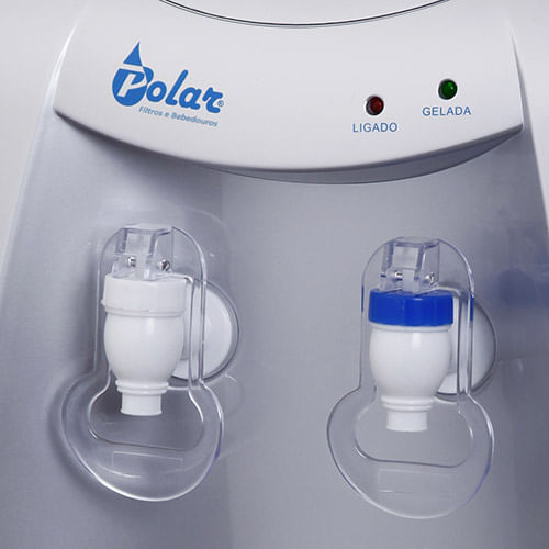 Miniatura Bebedouro De Água Polar Eletrônico 20l Prata 20 l - Prata - Preta - Bebedouro - Polar - 110 - 110v/127v