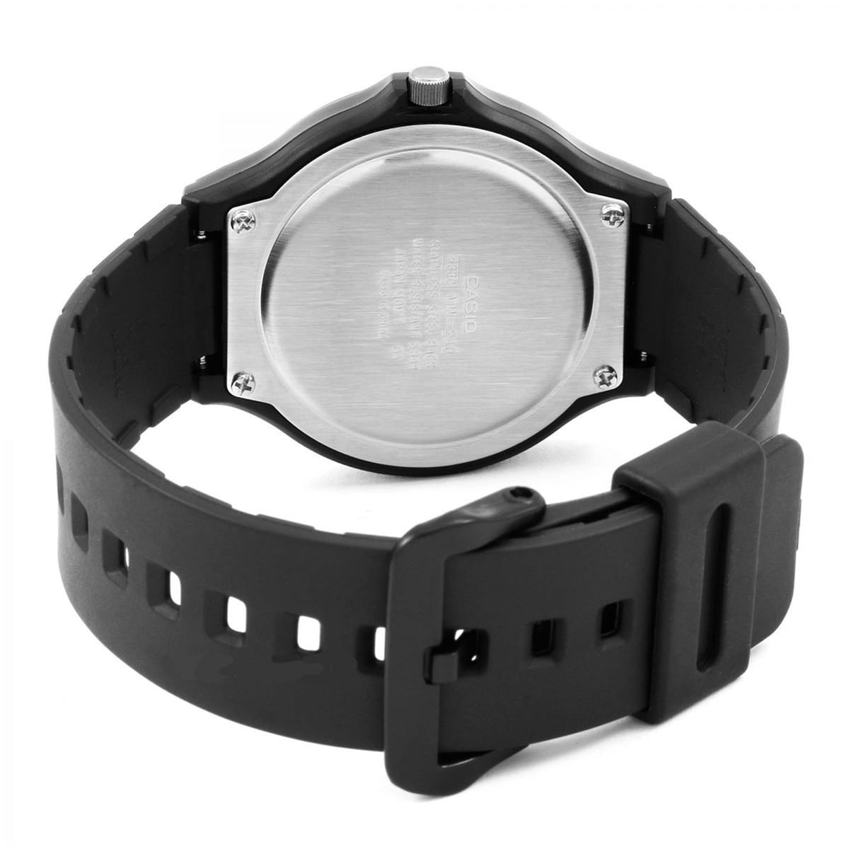 Miniatura Relógio Masculino Casio Preto Borracha Vintage Analógico