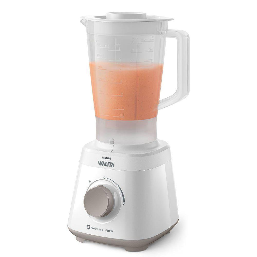 Miniatura Liquidificador Philips Walita Daily Pro Blend 550W 2L Branco