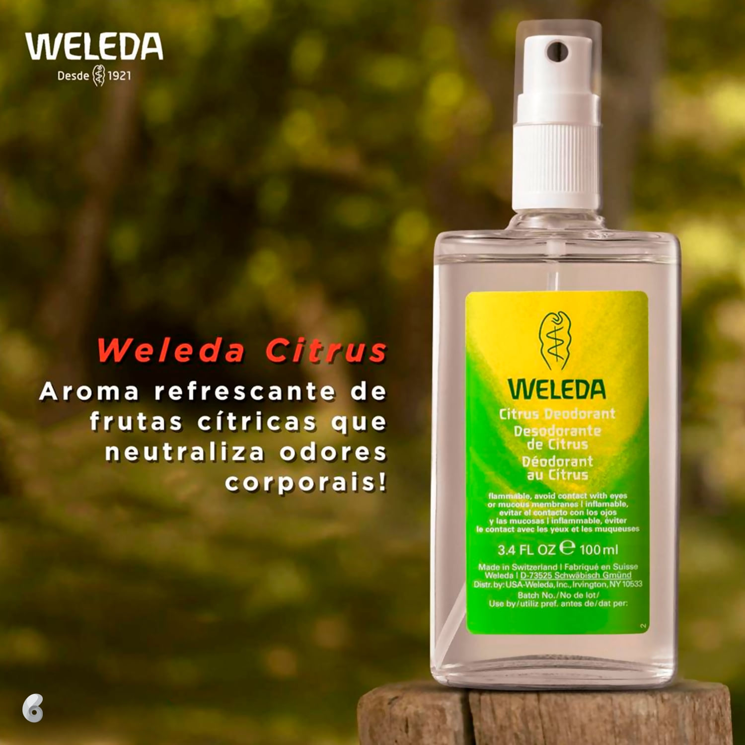 Miniatura Desodorante Weleda Citrus 100ml BLZ