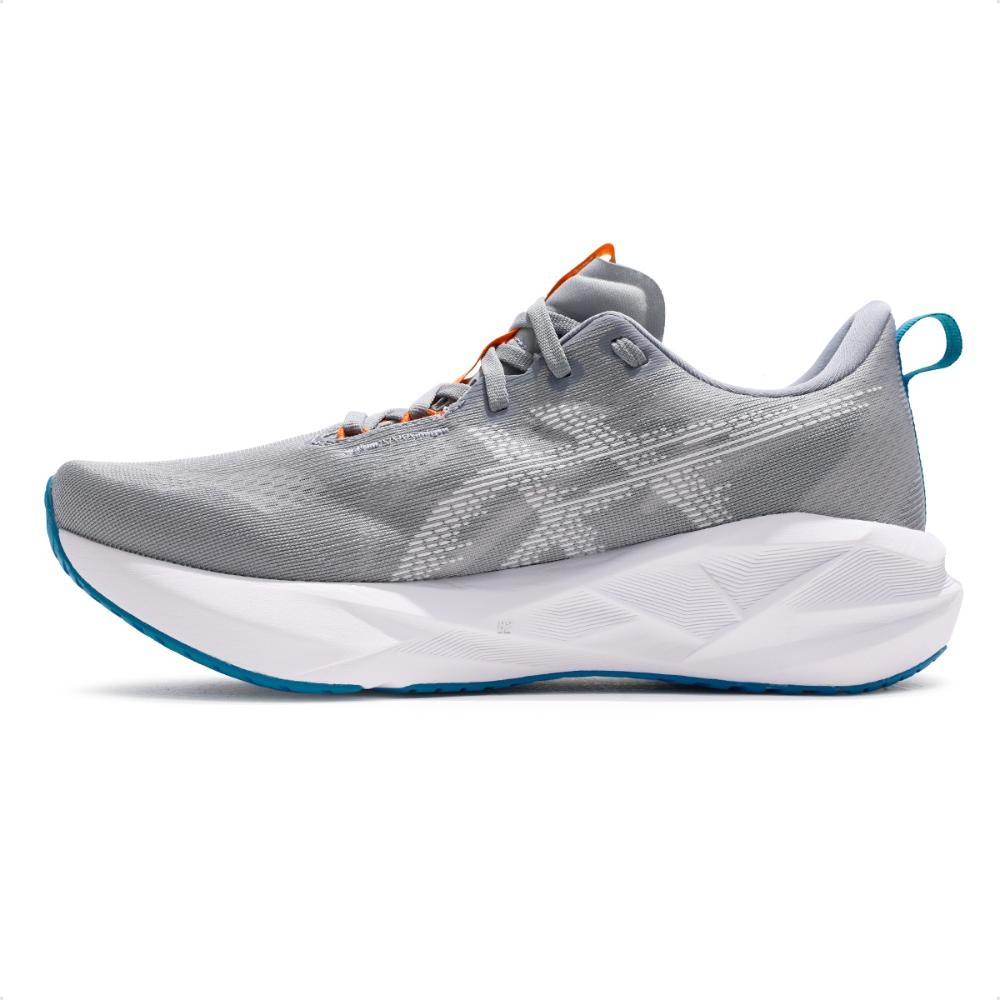 Miniatura Tênis Asics Novablast 5 Masculino Cinza / Laranja - 39