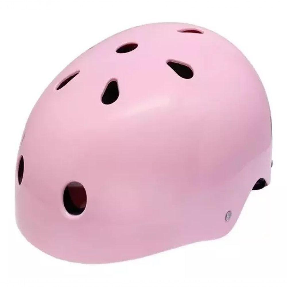 Miniatura Capacete Para Patins Skate E Bicicleta Rosa Hd Tamanho G