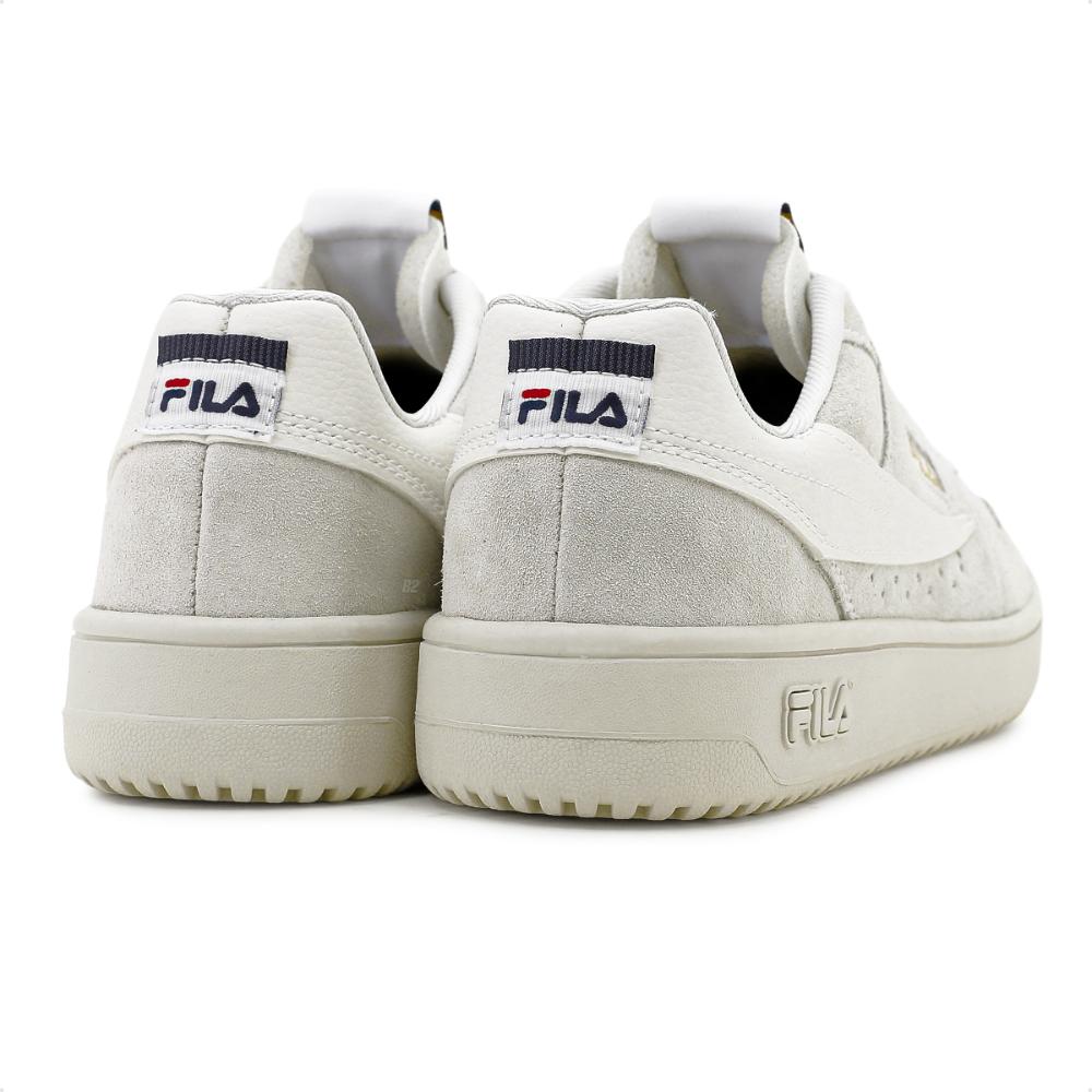 Miniatura Tênis Fila Acd Classic Se Masculino + 3 Pares de Meias Bege / Branco - 38