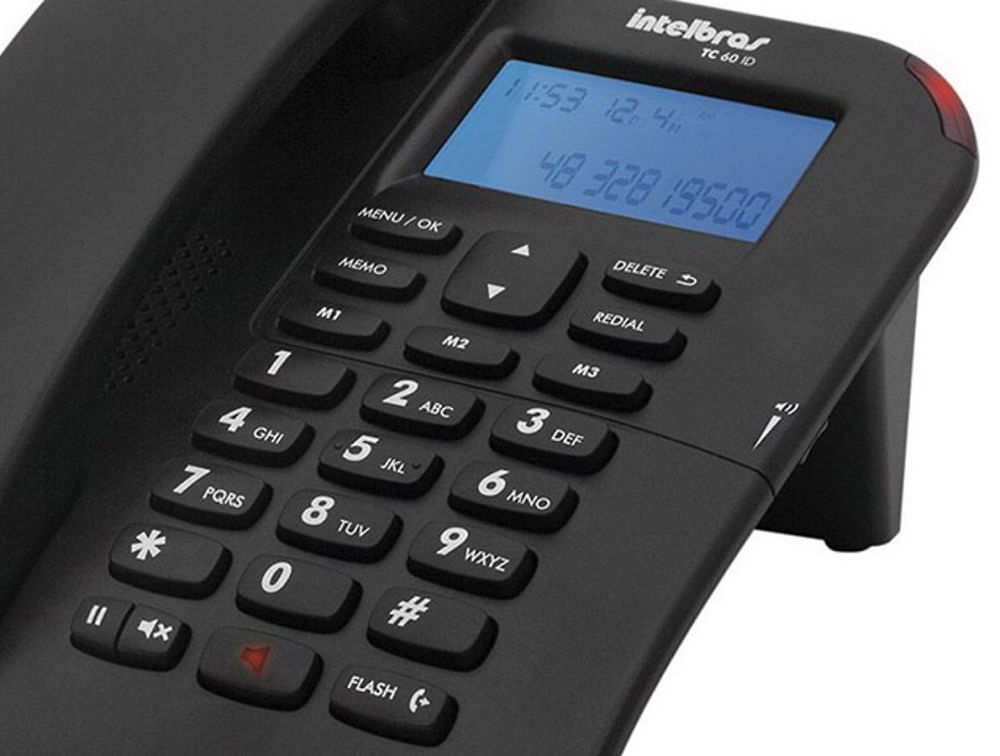 Miniatura Kit 10 Telefone com fio TC 60 ID Intelbras Com id Viva Voz Homologação: 136132205567