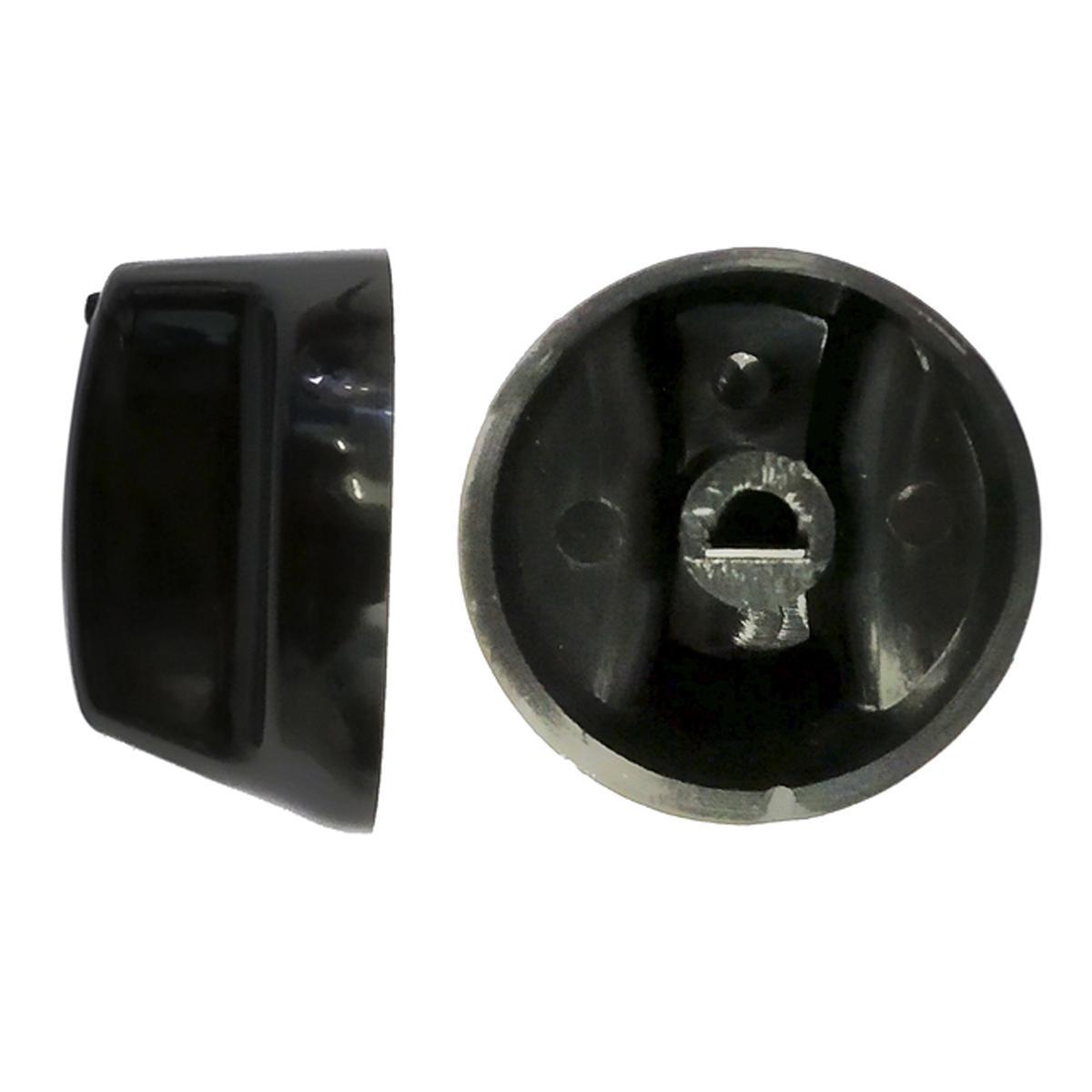 Miniatura Botão Para Fogão Esmaltec Com 5 Pcs Preto