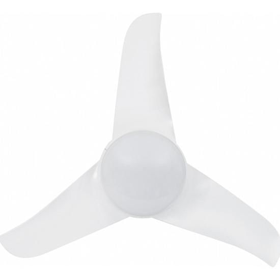 Miniatura Ventilador Teto Controle Parede 80Cm White Slim 220V