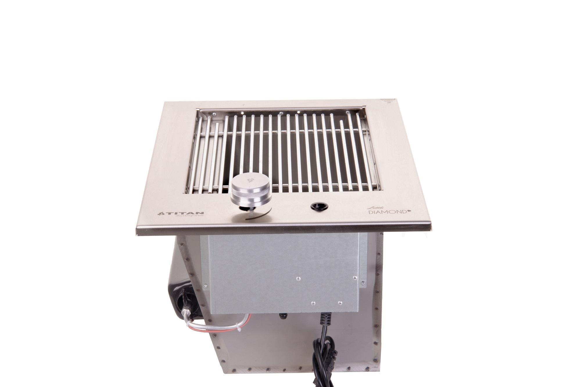 Miniatura Grill De Embutir Diamond Little Titan Gás Natural +Veneziana