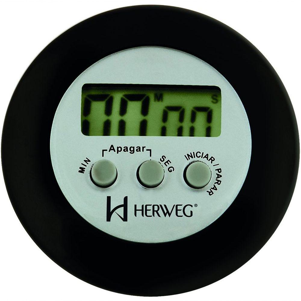 Miniatura Temporizador Cronômetro Regressivo Progressivo Azul 3308 Preto