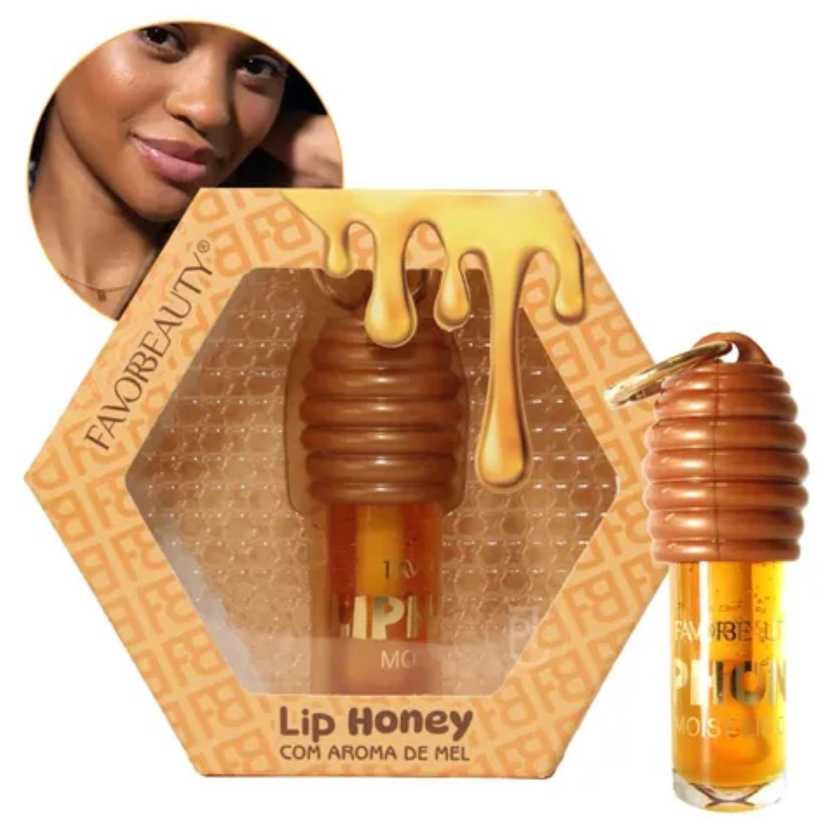 Miniatura Batom Gloss De Mel Líquido Hidratante Para Mulher