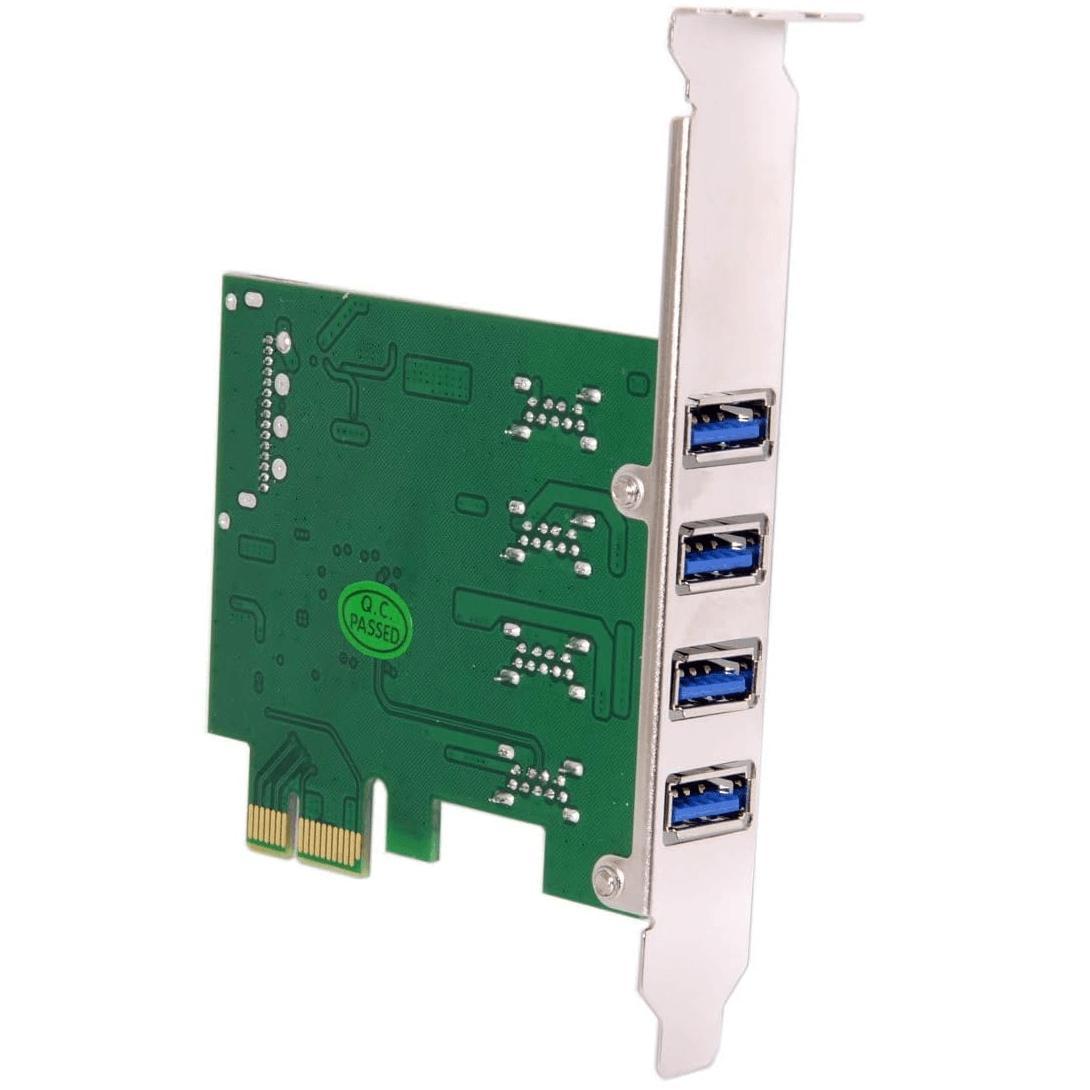 Miniatura Placa Expansão Pci-Express 4X Portas Usb 3.0 Transferência